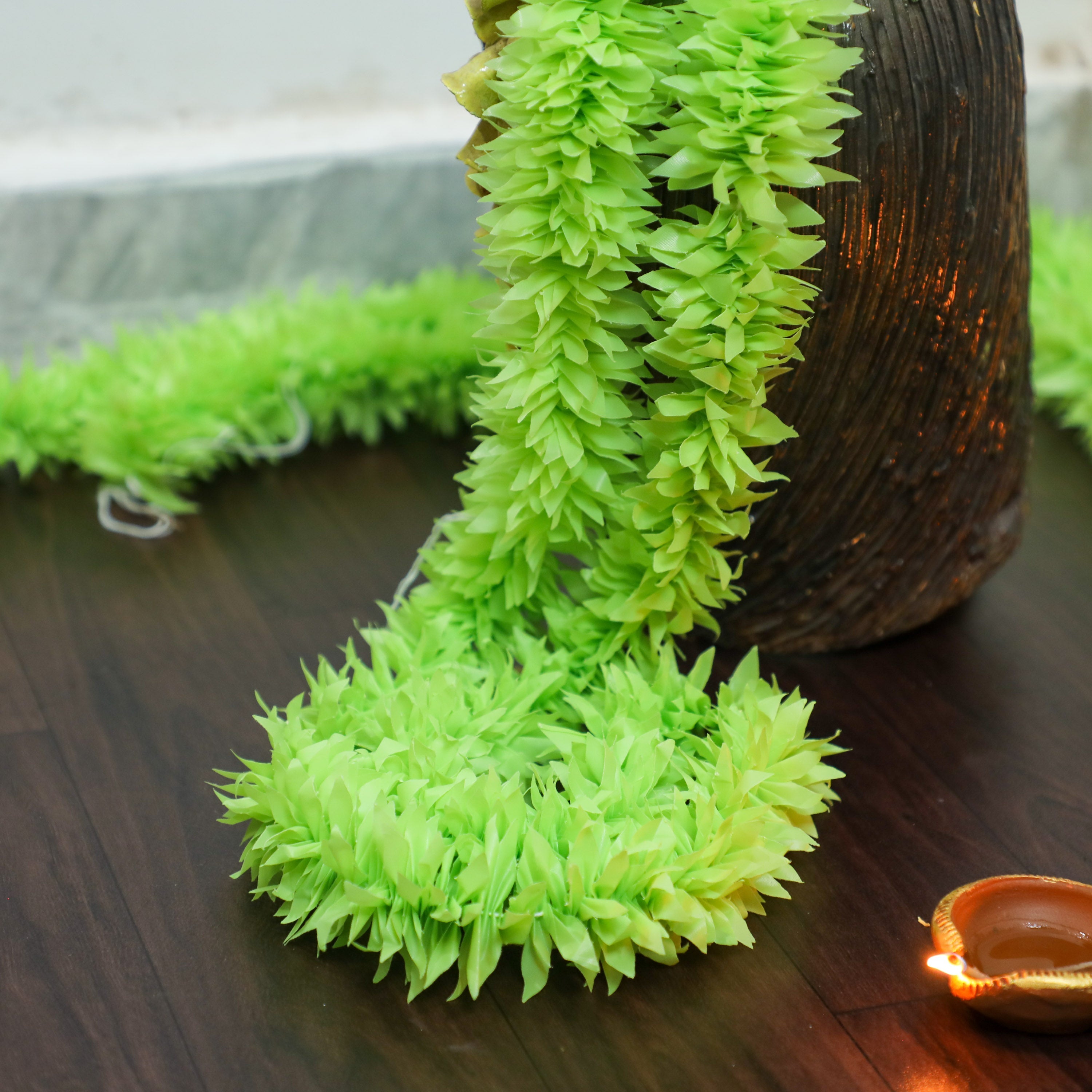 Colorful floral garlands for background decor