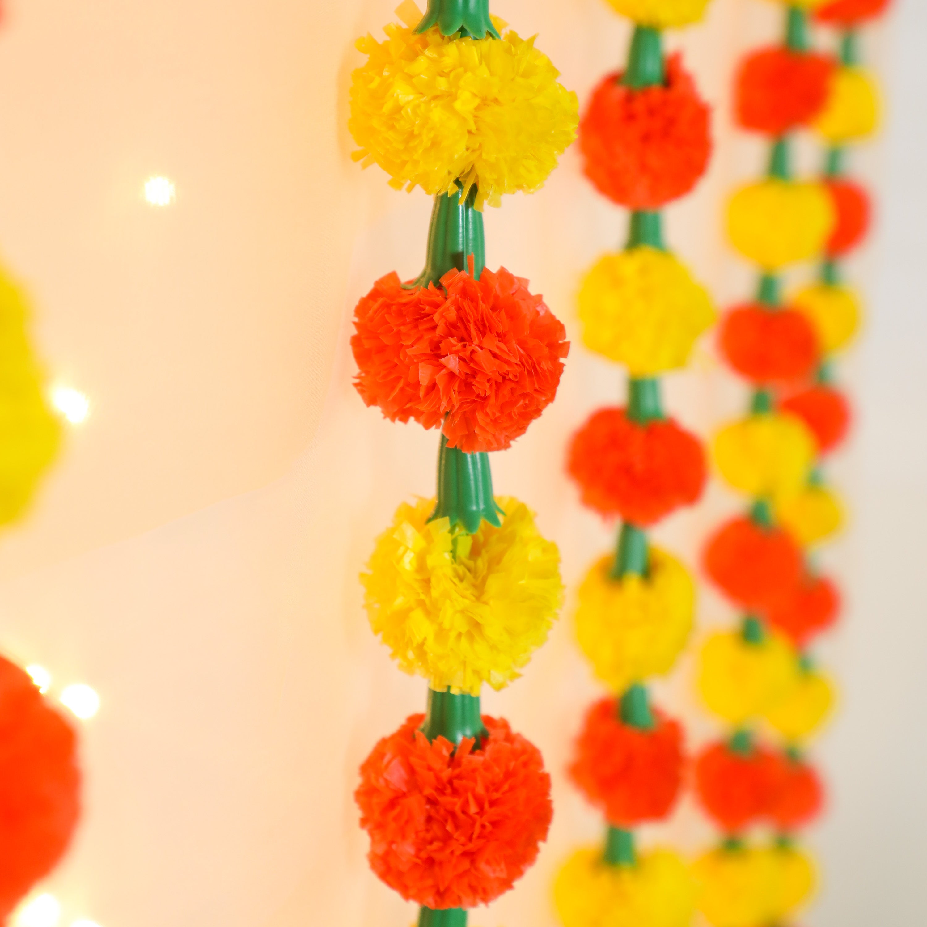 Artificial flower mala for decoration