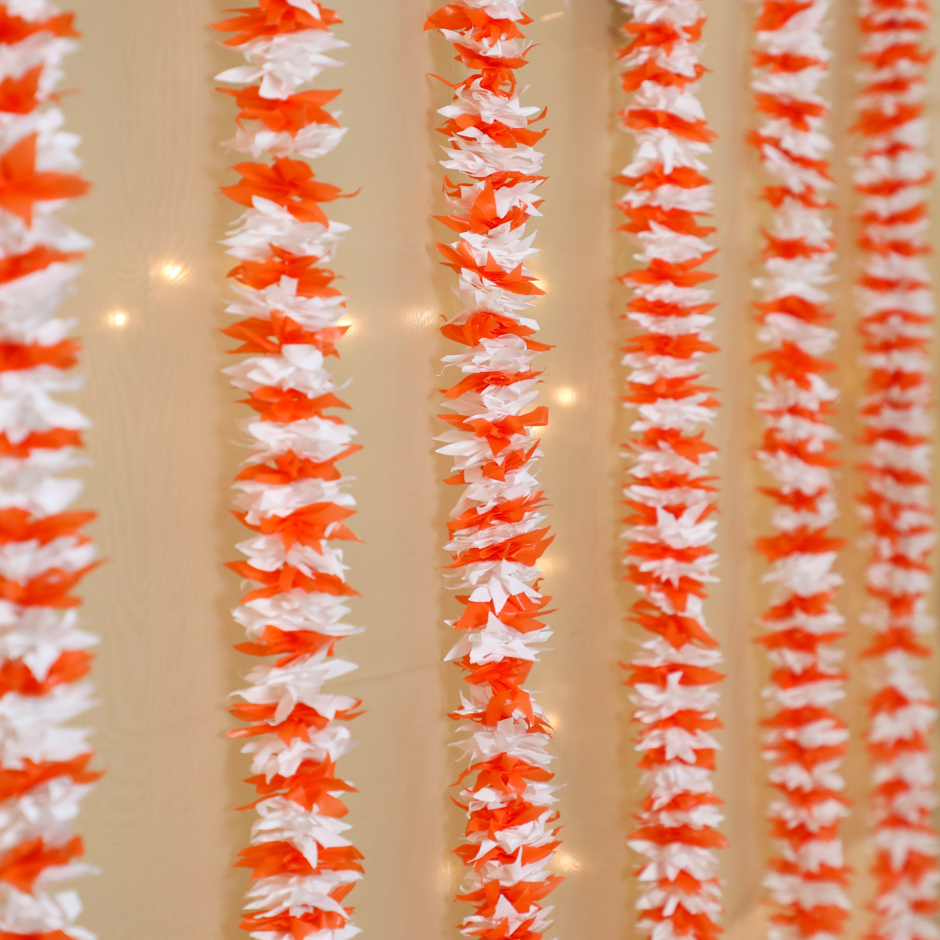 Indian floral garlands for wedding decorations