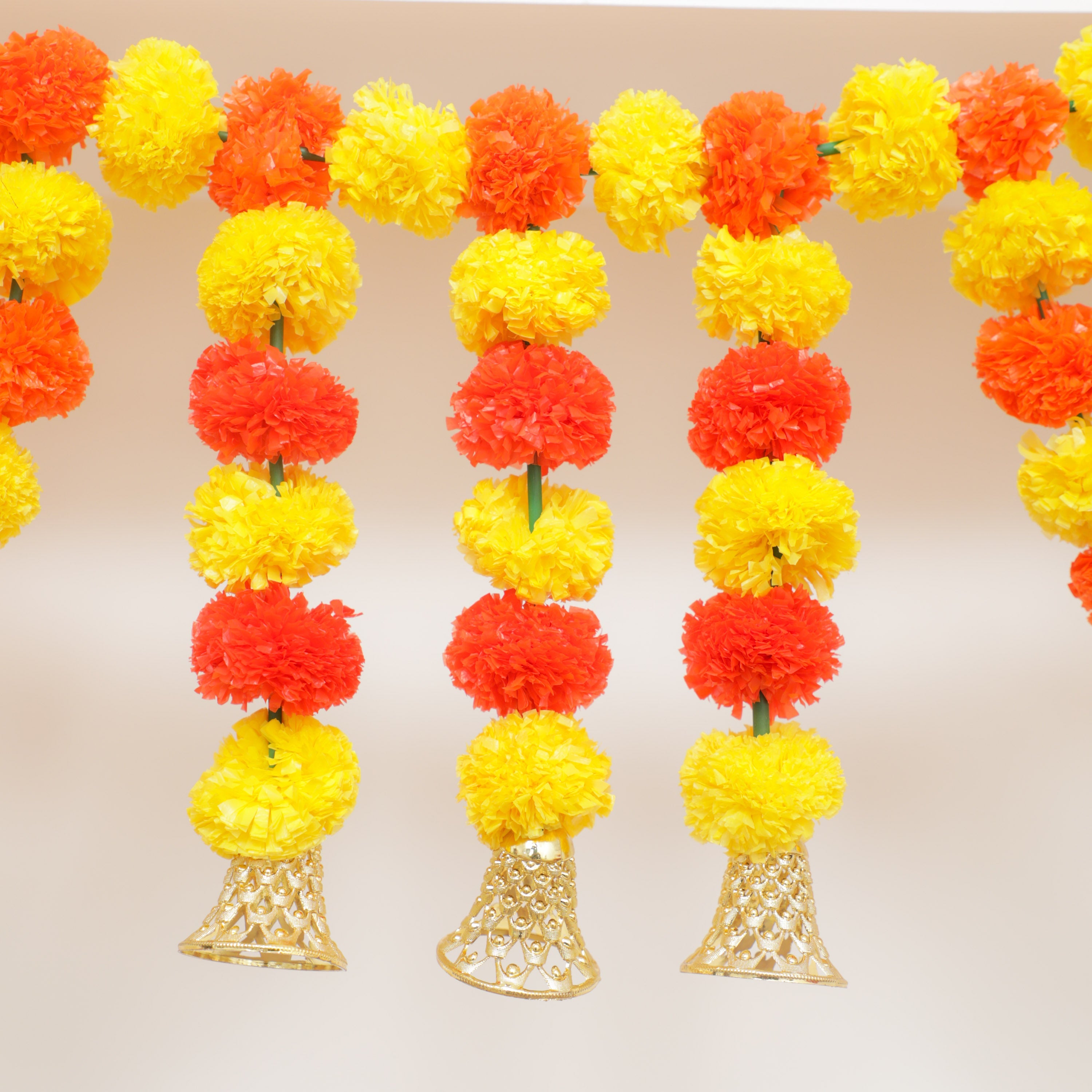 Artificial hanging torans with bells