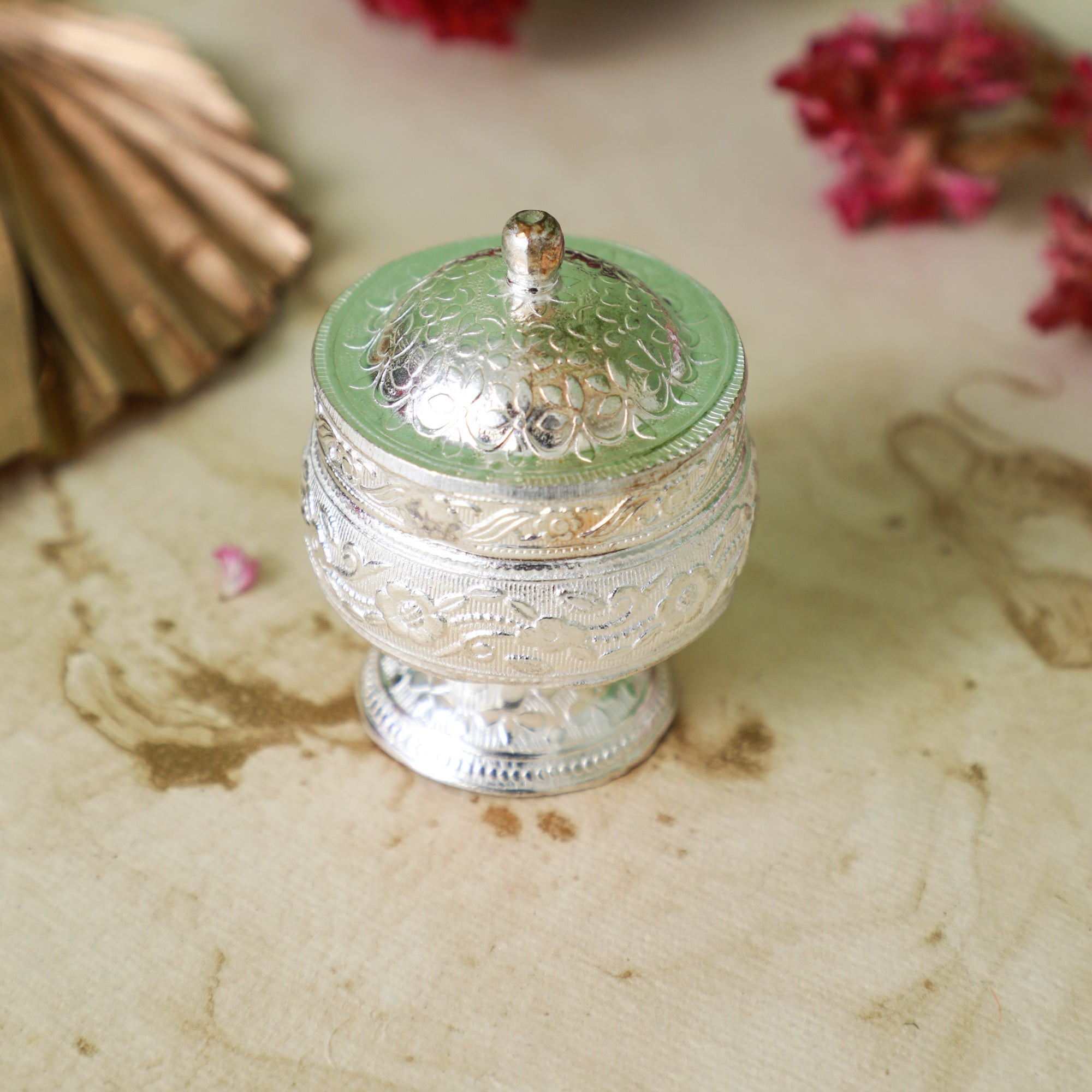 Kumkum and Haldi Storage Box for Pooja Room in the USA