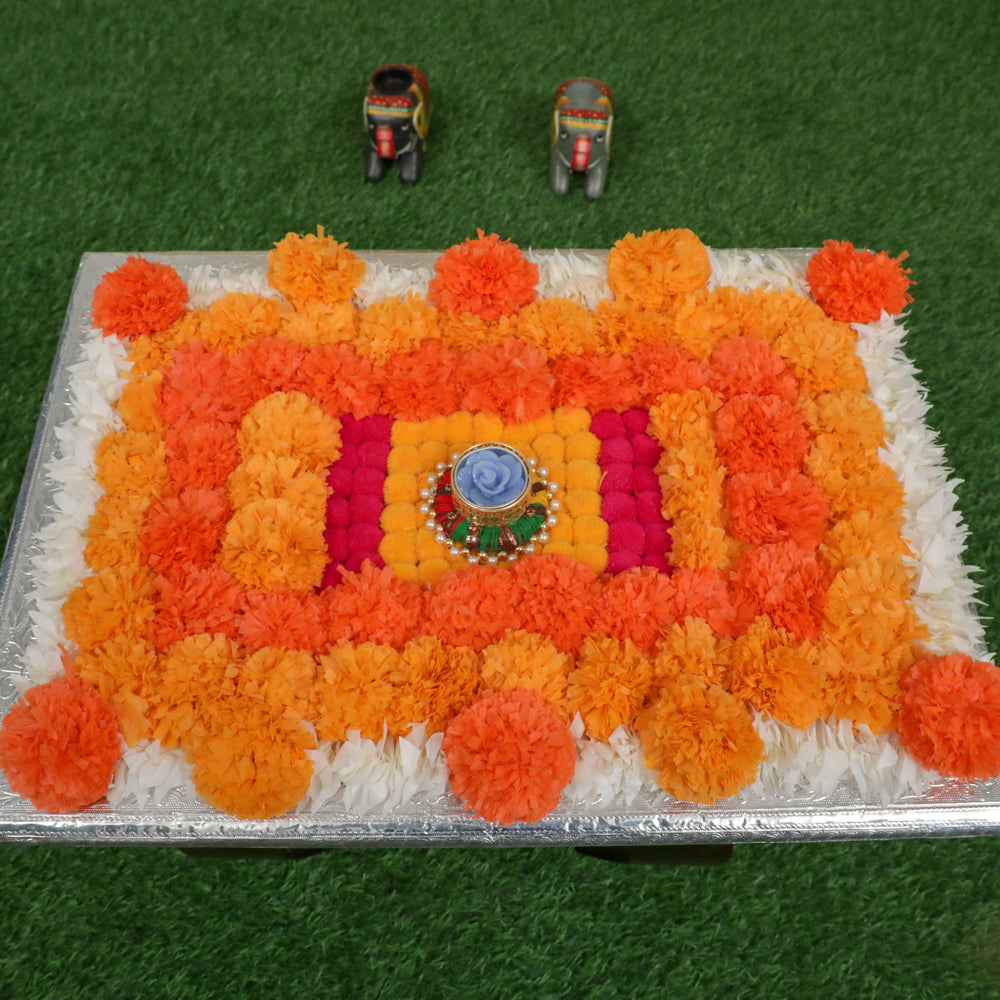 Pooja Mandir and Aasan Decor Mat