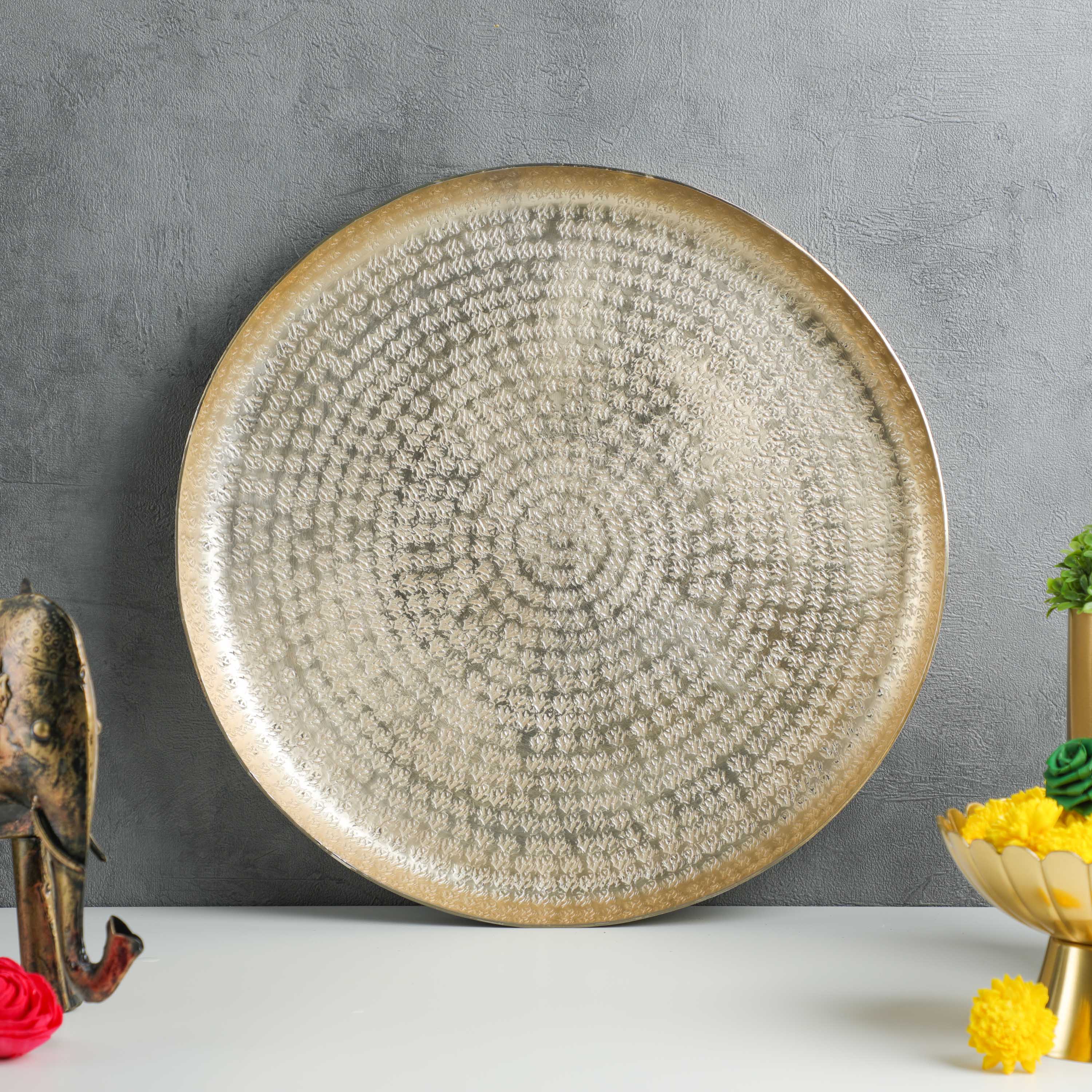Thali for pooja -Brass plate