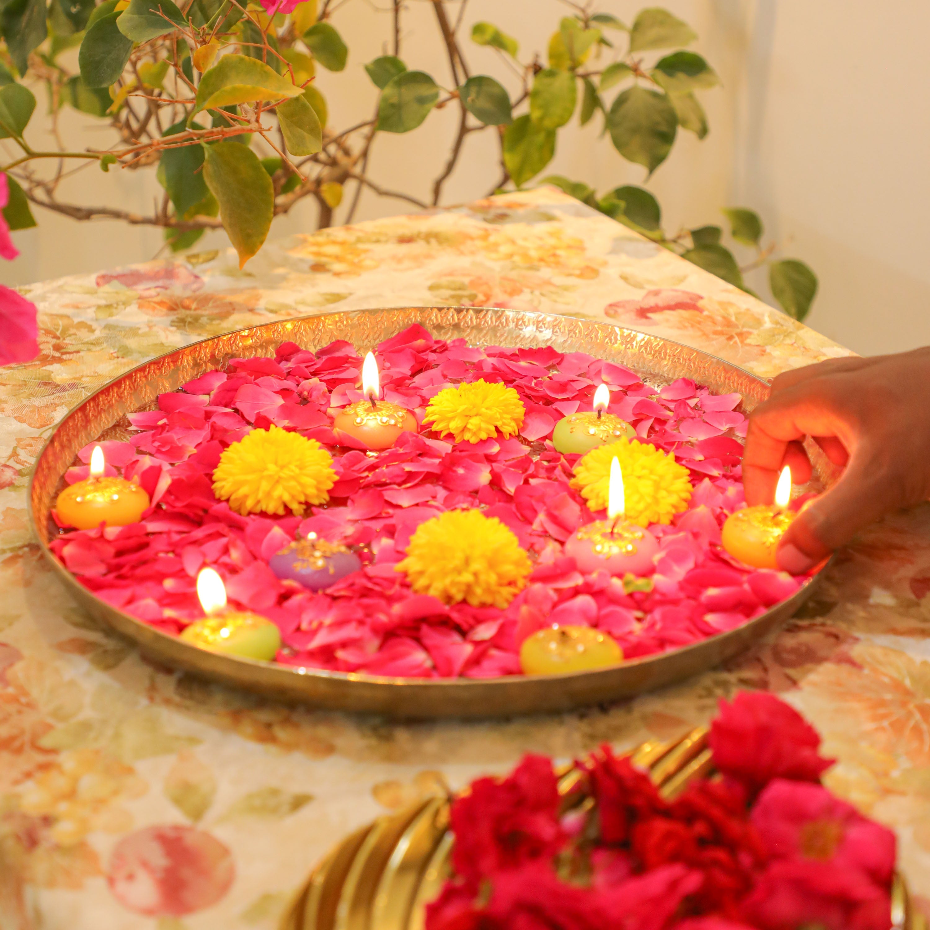 Urli for diwali in USA - Diwali decor
