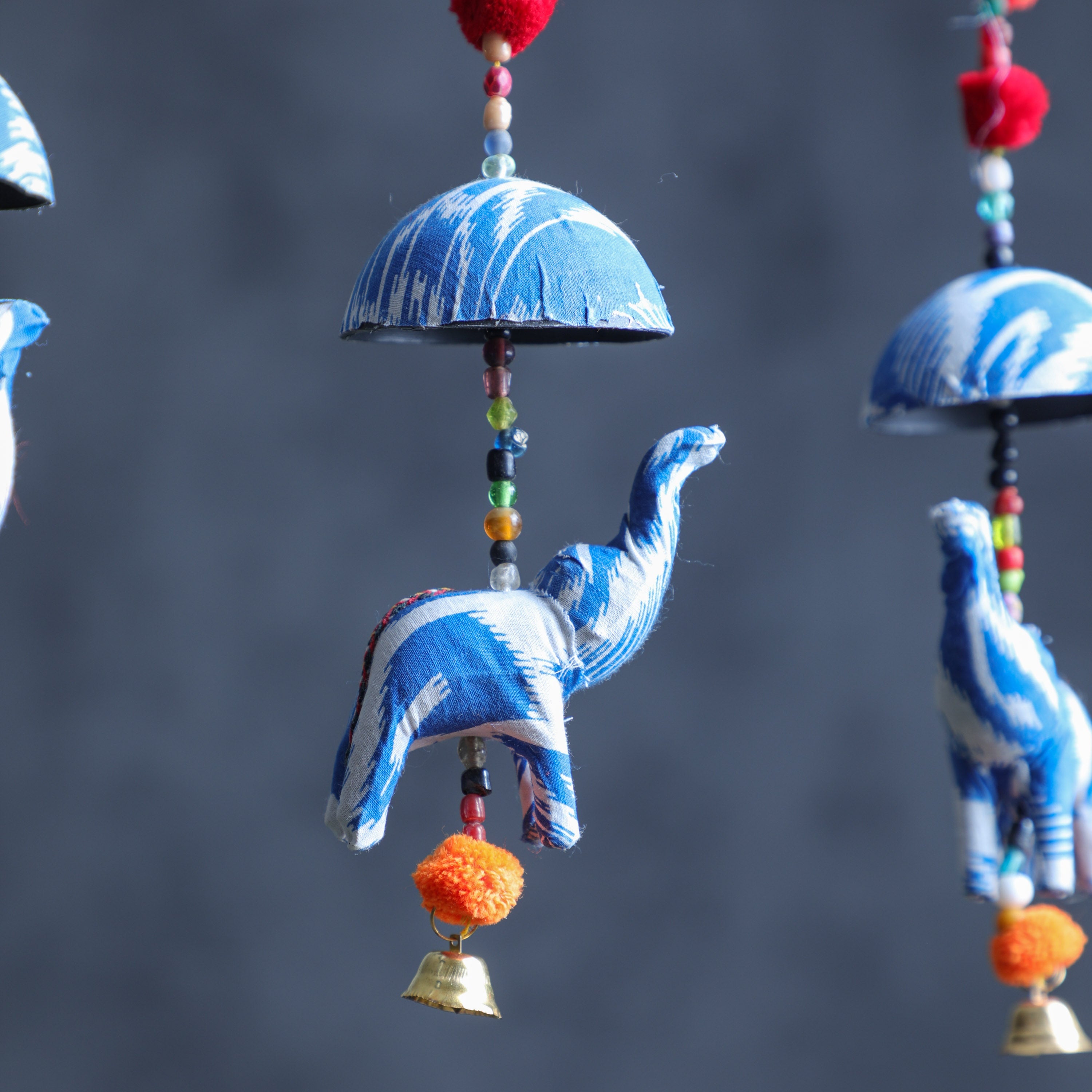 Rajasthani Umbrella Elephant Hanging with Bell