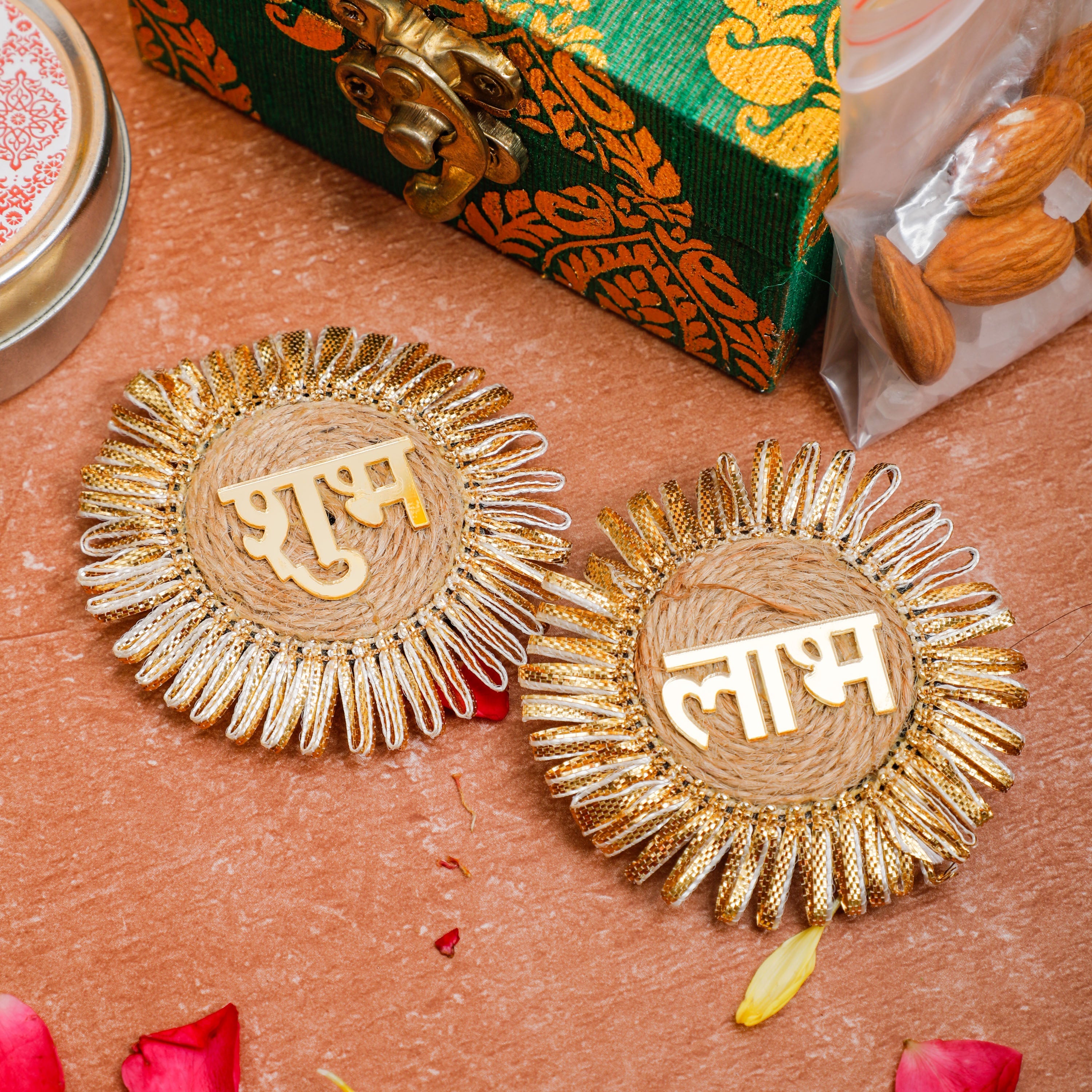 Acrylic made shubh labh stickers