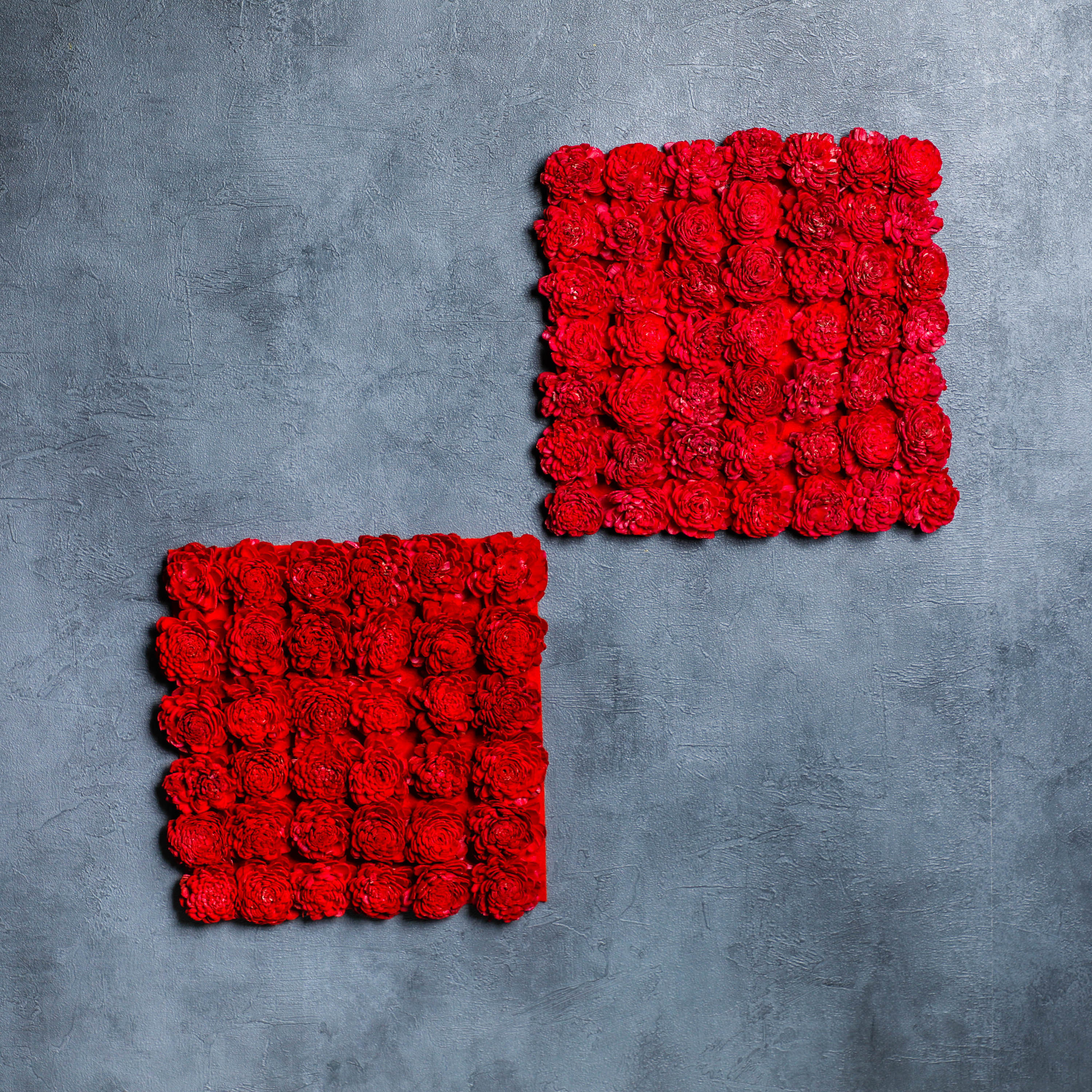 Square Floral Mats