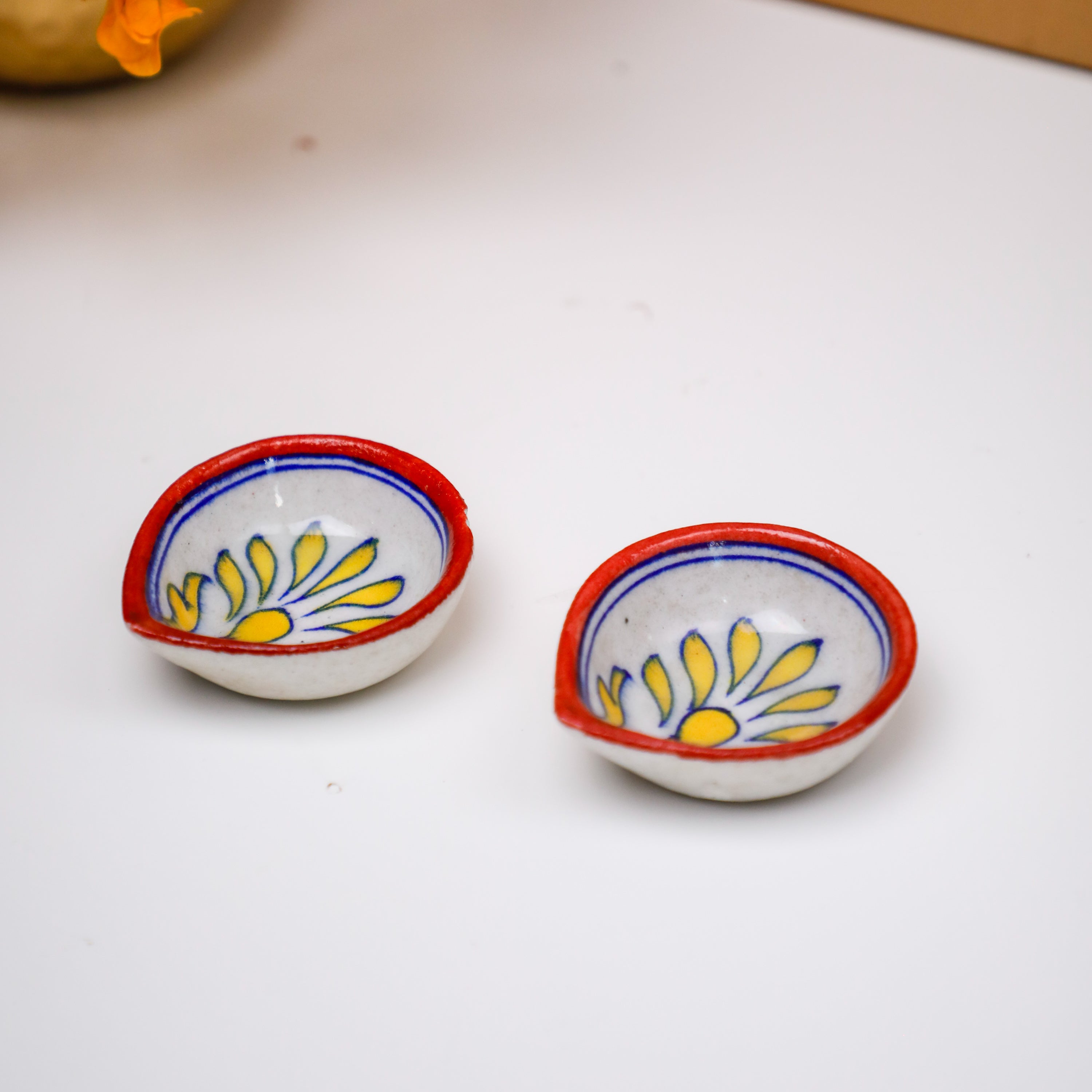 Blue Pottery Diyas