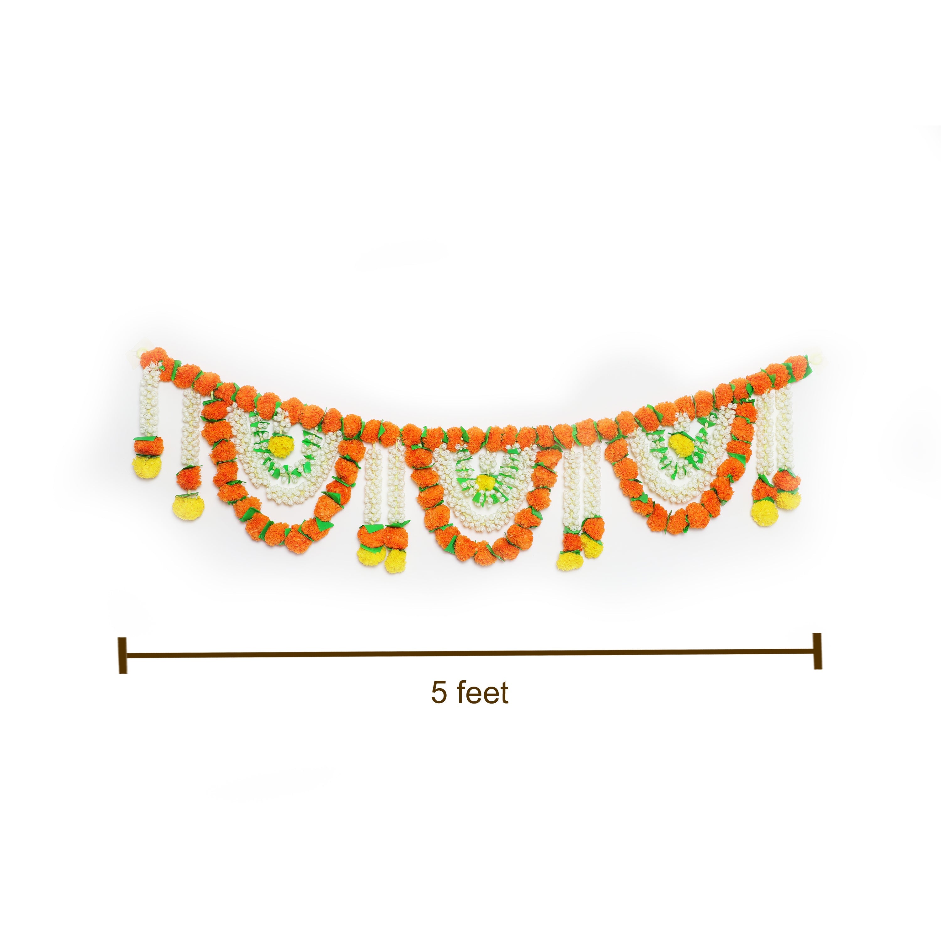 Decorative artificial mantel toran