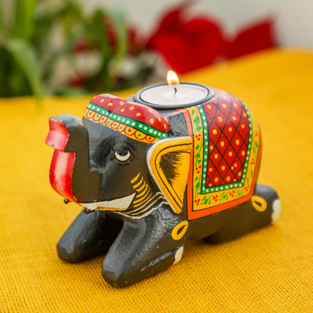 Decorative tealight holder for pooja room